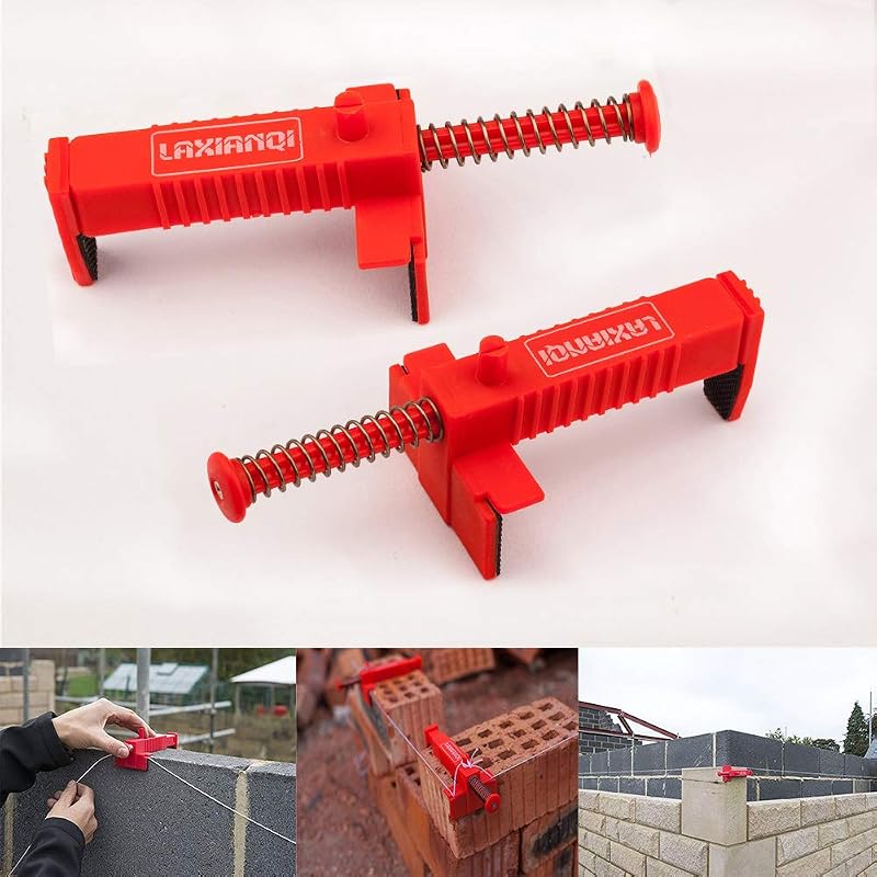 Tom tool LXQ Brick Line Clips Line Runners 3.5-4.7 Inch Red Engineering Plastic