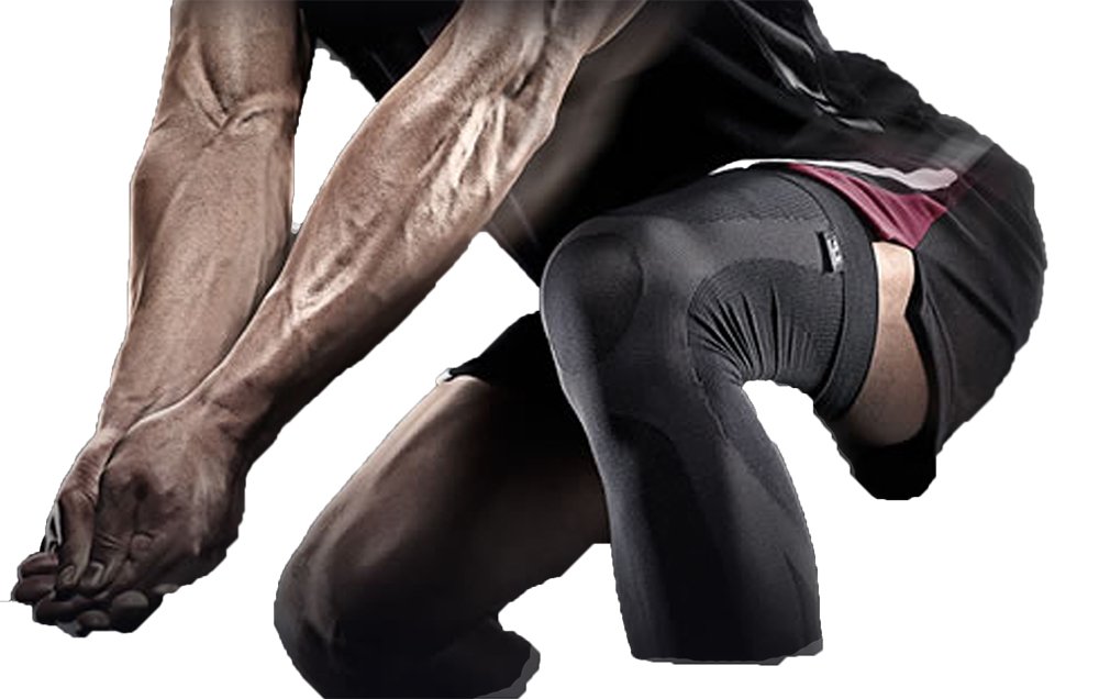 LP Embioz Power Knee Sleeve System - Black, Medium