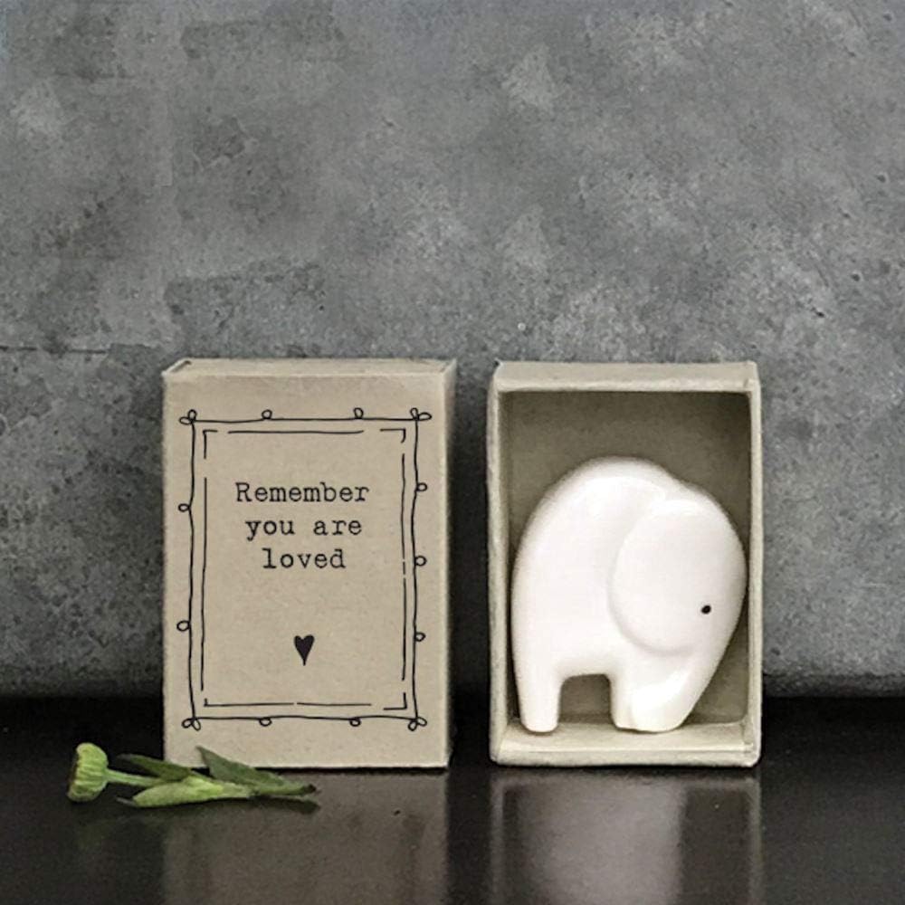 East of India Porcelain Elephant You Are Loved