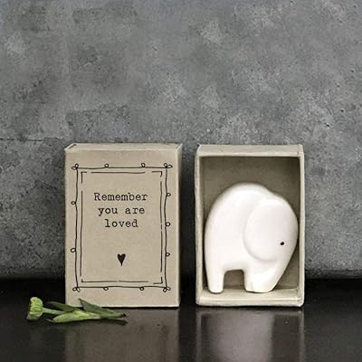 East of India Porcelain Elephant You Are Loved