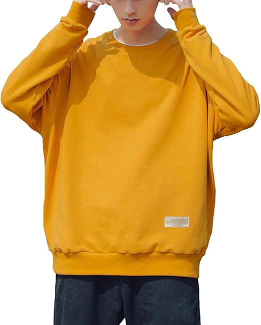 Amazon 現品限り サン ブローゼ トレーナー プルオーバー ビックシルエット デザインタグ ストリートファッション 秋 冬 メンズ シャツ 通販
