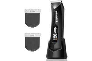 ManWills Ball Trimmer for Men - 2 Replaceable Ceramic Blades - Sharp & Gentle, Ball Shaver Men IPX7 Waterproof, Body Trimmer Men with Recharge Dock, Pubic Hair Trimmer Men, 7000RPM Mens Grooming Kit