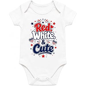ROVELLE Baby's First Fourth Of July 1st 4th - Baby Onesie Leotards Assorted Colors