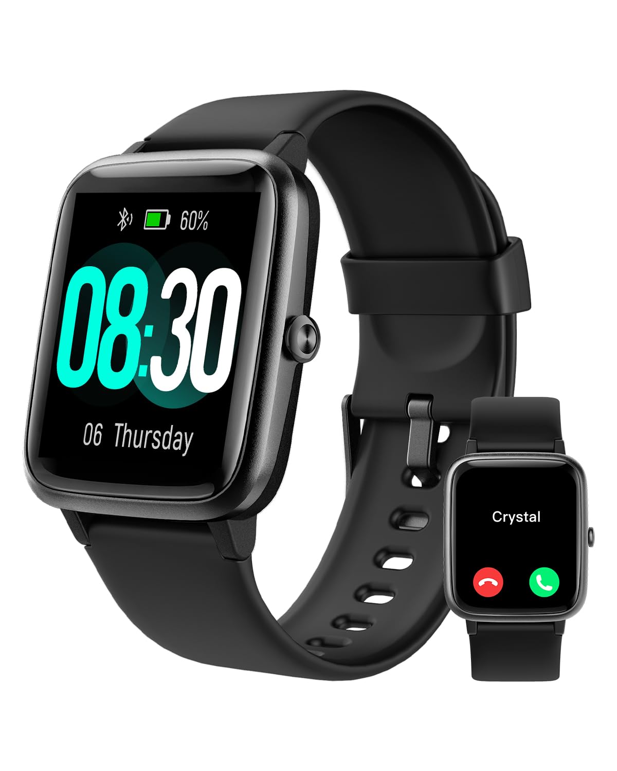 GRV Smart Watch Answer Dial Call,Fitness Watch with Heart Rate Monitor,Sleep Tracker,Sports Fitness Tracker Watch Pedometer Call SMS Notification Smartwatch for Women Men