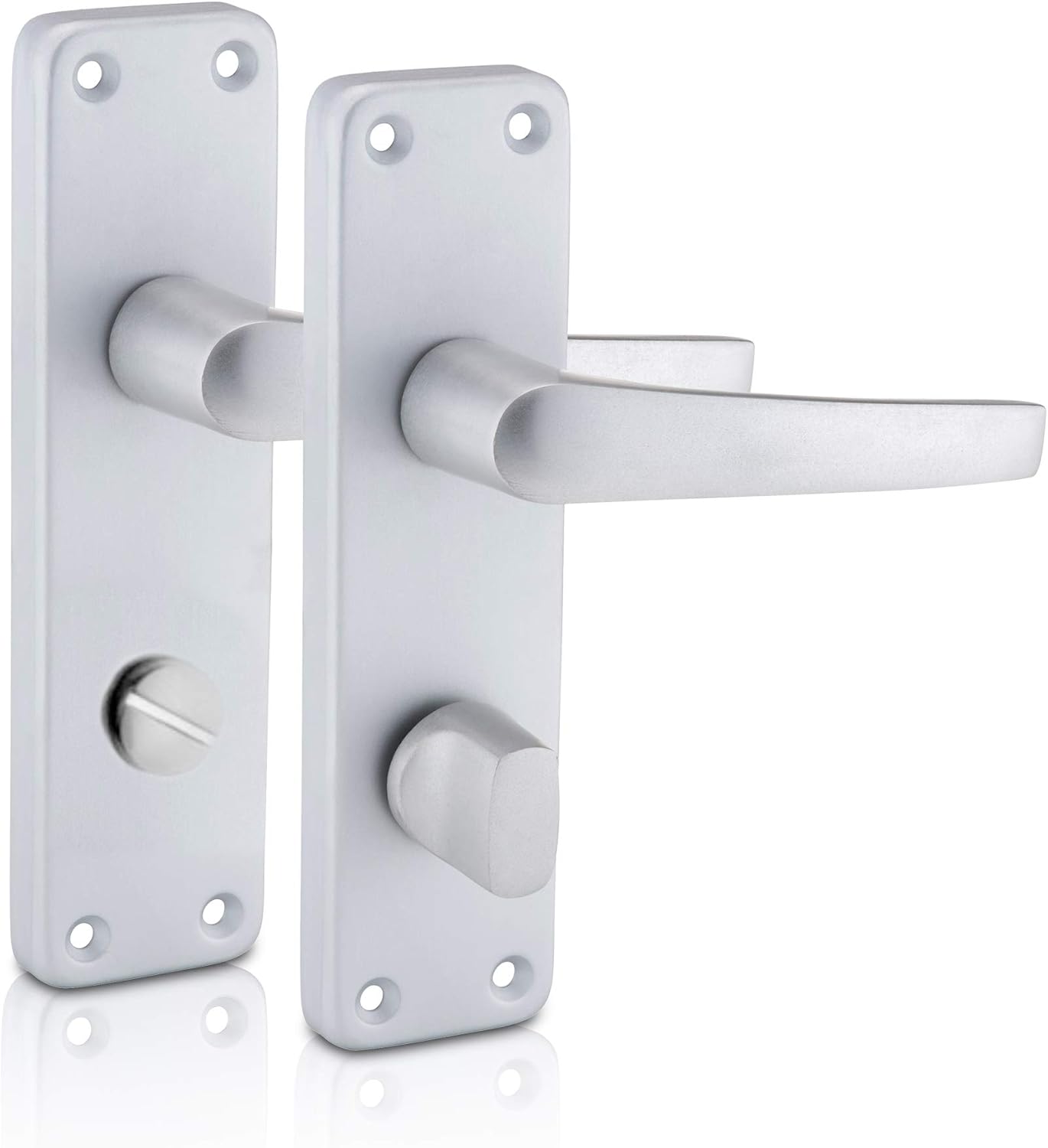 XFORT® One Pair Bathroom Aluminium Door Handles, Door Handles Internal