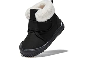Newsonet Toddler Winter Snow Boots Boys Girls Cold Weather Baby Faux Fur Shoes (Infant/Toddler/)