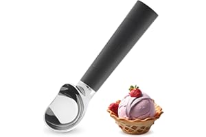 Heated Ice Cream Scoop Rechargeable, Electric Warming Ice Cream Scooper with LED Display, Heats to 70°C for Hard Ice Cream, E
