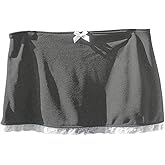 SweatyRocks Women's Bow Low Rise Y2K Bodycon Mini Skirt Summer Skort Skirt with Shorts Underneath