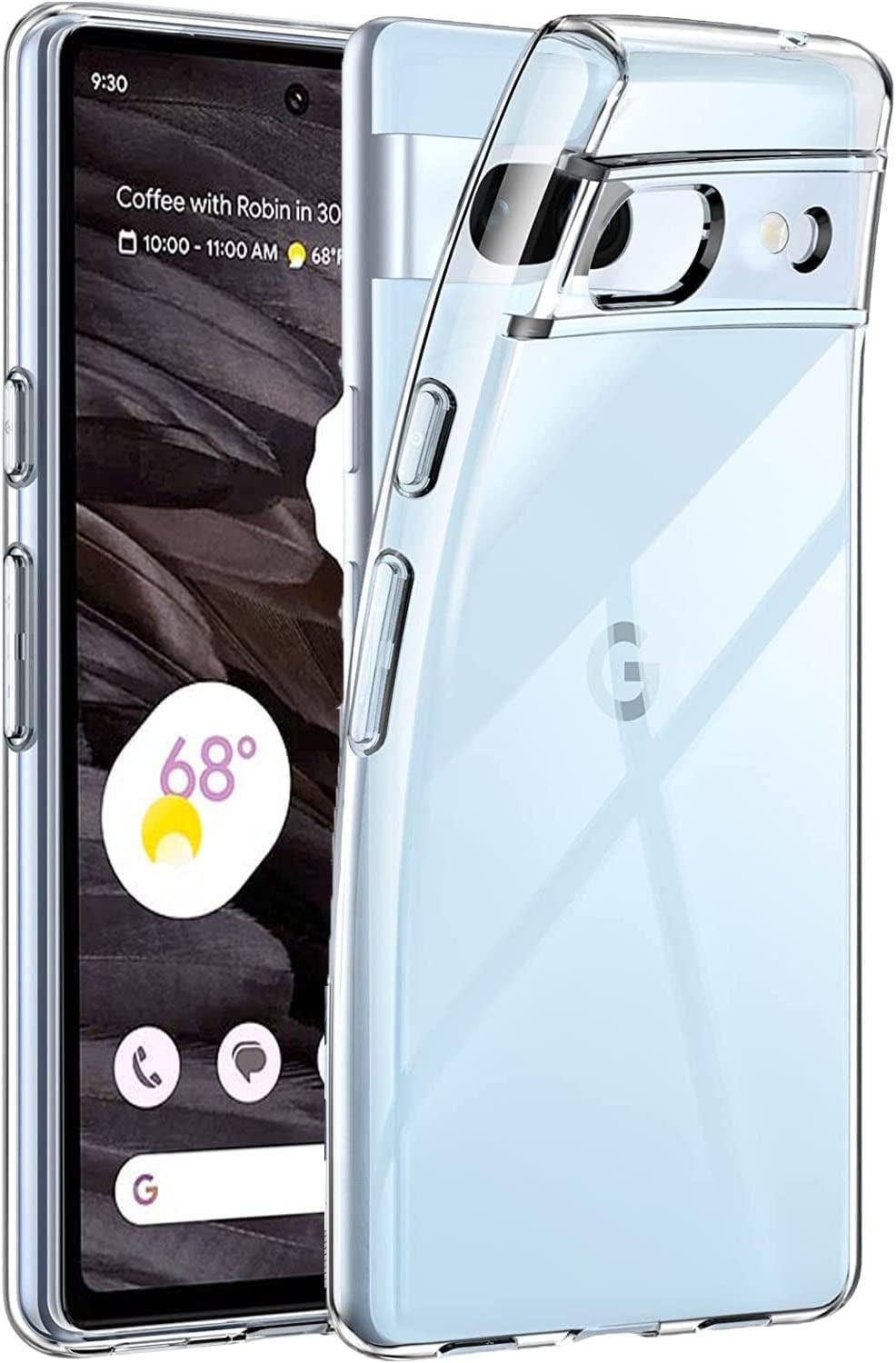 for Google Pixel 8A Case, [Ultra Slim] Scratch Resistant TPU Gel Rubber Soft Skin Silicone [Protective Case] Cover for Google Pixel 8A - Clear