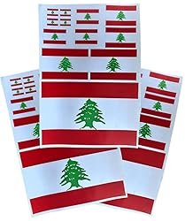EUIOSFDC Decal in Multiple Sizes Lebanon Flag