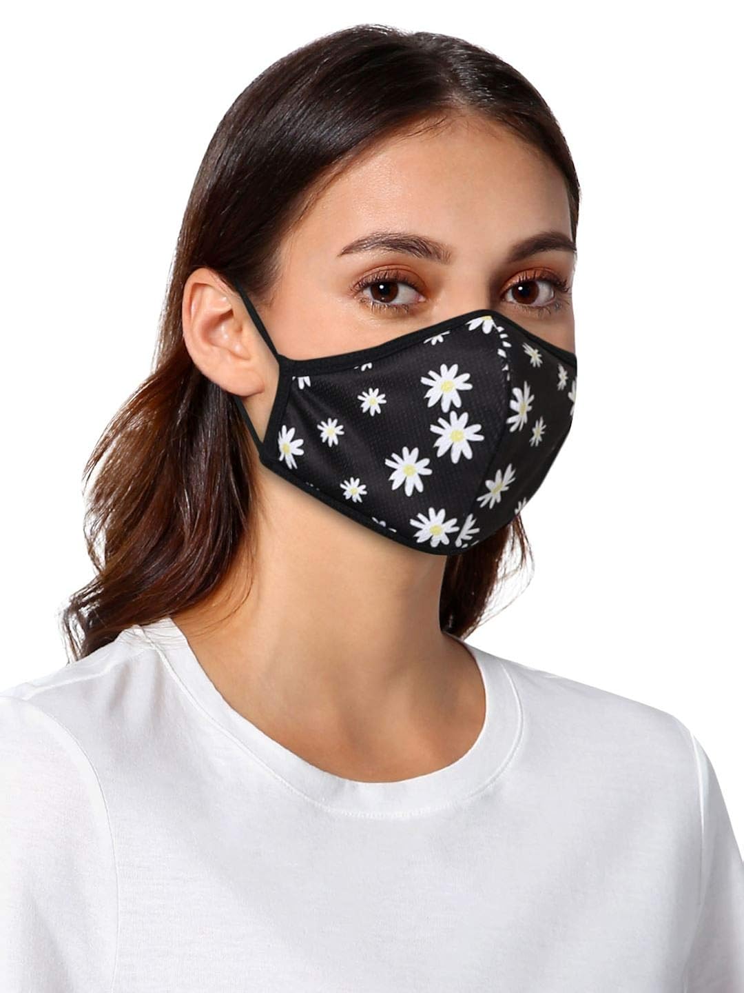 Only Women 3 Ply Layer Protective Fashion Cloth Mask Multicolor Pack Of 2 Amazon In Clothing Accessories