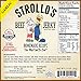 Strollo's Beef Jerky Garlic Original Flavor 1 Pack - Low Sodium, Low Sugar, Low Carb - Made with All Natural USA Beef, USDA Certified
