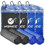 YQXCC 4 Pack Cooling Towel (47"x12") Ice Towel for