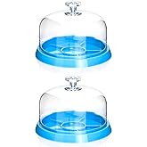 QWORK Watch Movement Dust Cover, 2 Pack Moistureproof Anti-dust Tray Watch Parts Storage Box Maintain The Accuracy of The Instrument Organize Small Parts, Crafts, Jewelry and Watch Fittings