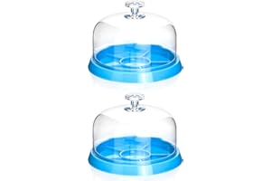 QWORK Watch Movement Dust Cover, 2 Pack Moistureproof Anti-dust Tray Watch Parts Storage Box Maintain The Accuracy of The Instrument Organize Small Parts, Crafts, Jewelry and Watch Fittings