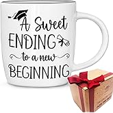 A Sweet Ending to a New Beginning Funny College, Master, Degree, Phd Graduation Gift for Her / Graduations Mug Gifts for Best Friend / 2026 Graduation Gift for Women Man / Graduations Gifts 13oz