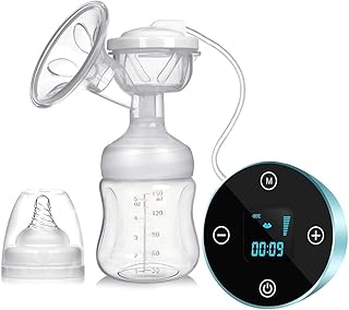 SUMGOTT Elektrische Milchpumpe, Wiederaufladbar tragbar Elektrische Brustpumpe mit LCD Smart Touchscreen (Elektrische Milchpumpe)