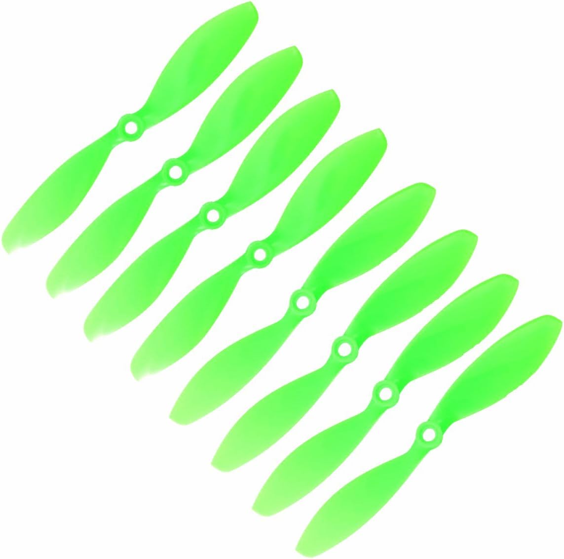 RAYCorp Genuine Gemfan 7038 (7x3.8) Propellers 16 Pieces(8CW, 8CCW) Green 7-inch Quadcopters & Mutlirotors Props Battery Strap