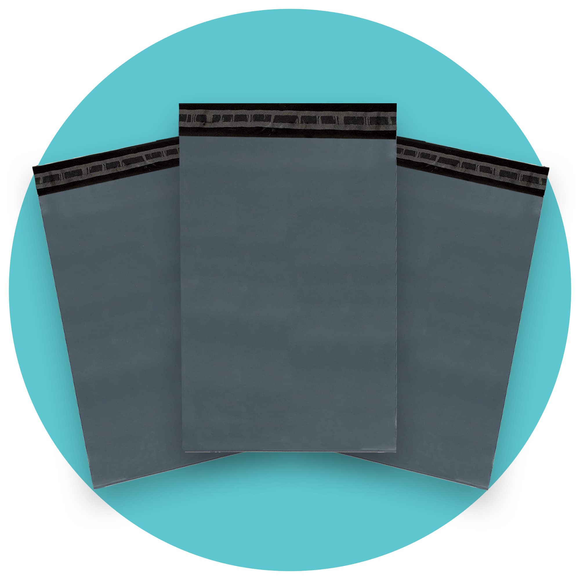 Triplast 9 x 12-Inch Plastic Mailing Postal Bag - Grey (Pack of 100)