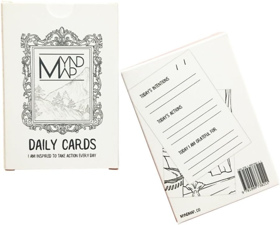 MYnd Map Daily Productivity and Mindfulness Cards - 30 Cards to Inspire, Motivate, Increase Productivity and Practice Mindfulness