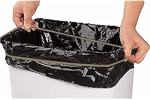 LIANGBIAN Trash Can Rubber Bands Set of 3, Black, Blue, Grey, Fits 13 to 30 Gallon Trash Cans,Homewares Colorful Litter Box Bands Good for Home Office School Indoor and Outdoor