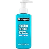 Neutrogena Hydro Boost Hydrating Face Wash & Makeup Remover, Gentle Facial Cleanser Gel with Hyaluronic Acid, Locks Moisture for Soft Supple Skin, Hypoallergenic, Oil-Free, Soap-Free, 7.8 fl oz