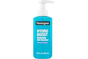 Neutrogena Hydro Boost Hydrating Face Wash & Makeup Remover, Gentle Facial Cleanser Gel with Hyaluronic Acid, Locks Moisture for Soft Supple Skin, Hypoallergenic, Oil-Free, Soap-Free, 7.8 fl oz