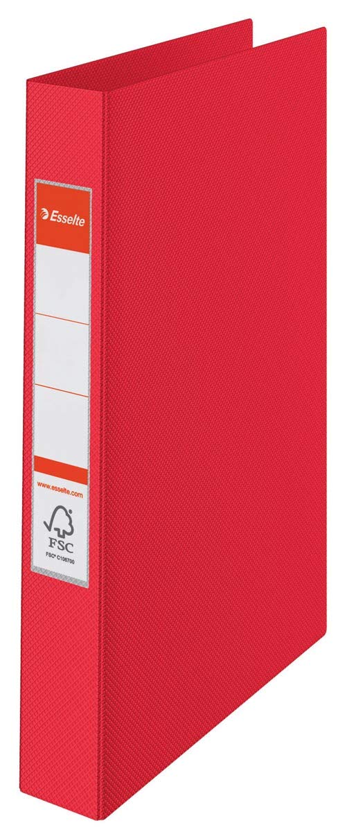 Esselte "VIVIDA" A4 2.5 cm Diameter Ring Binder - Red