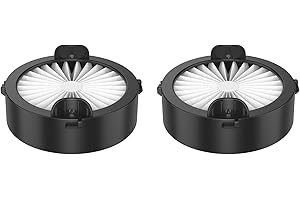 HEPA Filter for NADALY ME02 Cordless Vacuum Cleaner, 2PCS, white