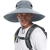 MKOFONU for Men & Women Ultra Wide Brim hat UPF50+ Waterproof Sun hat Suitable for Fishing Hiking Camping & etc