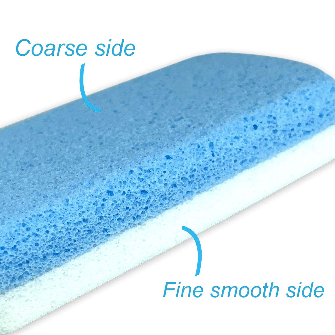 Glass Pumice Stone for Feet, Callus Remover and Foot scrubber & Pedicure Exfoliator Tool Pack of 2: Beauty