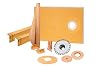 Schluter Kerdi Duscharmatur-Set 38x60 Cm - Gekröpfter PVC-Flansch Für Fugenlose Dusche