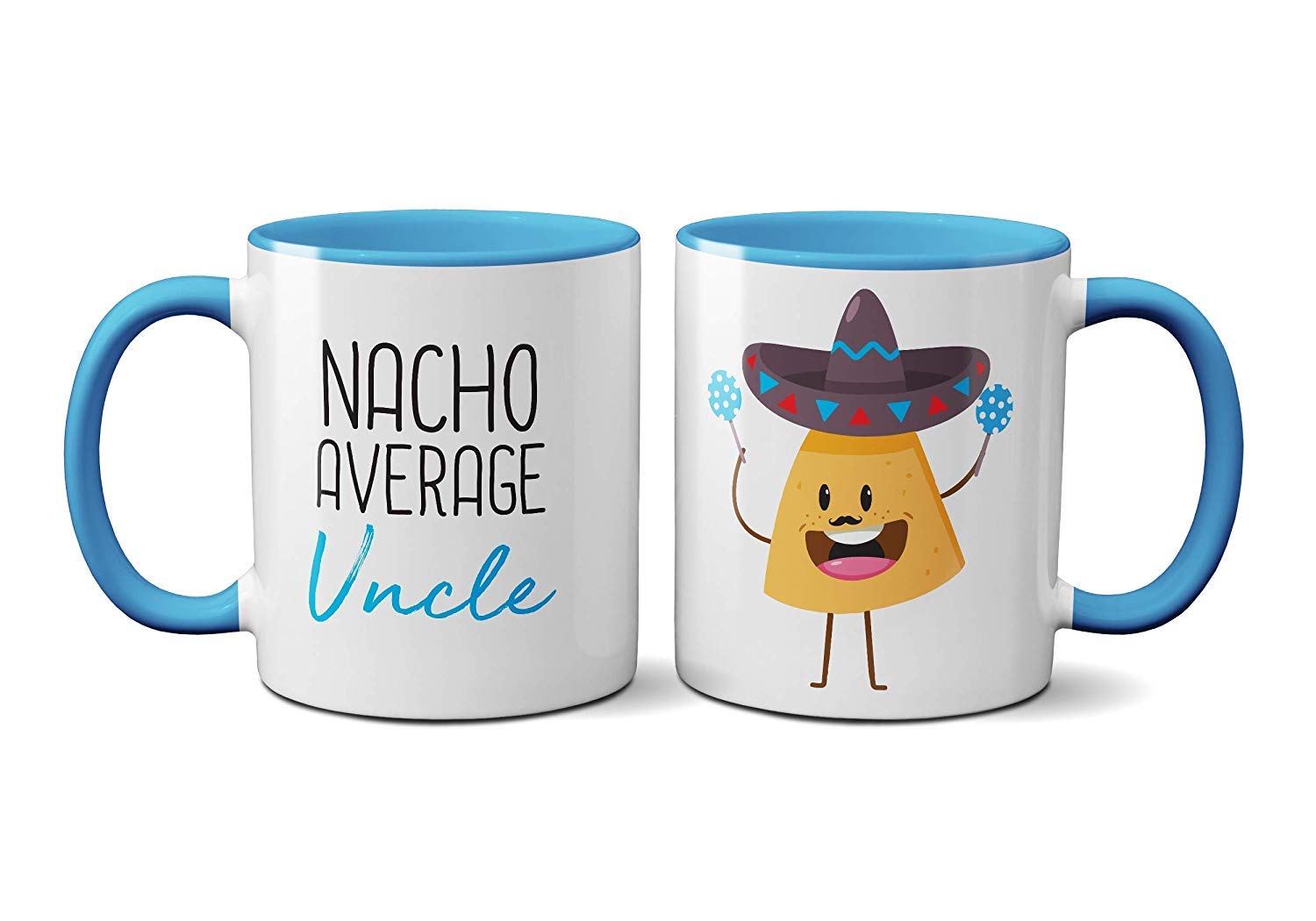 SMARTYPANTS Nacho Average Mug - Auntie Uncle Mens Womens Kids Adults Cup Coffee Tea Ceramic (Uncle Prime)