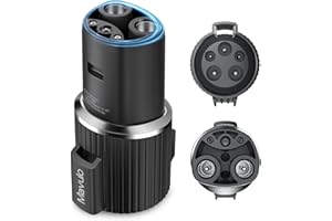Mavulo J1772 to Tesla Charger Adapter,Max 80A 240V Fast Charging for Tesla Model 3 Y S X (Safety Certified),SAE J1772 Chargers,Fits Level 2 Charging Stations(Only for Tesla Cars)