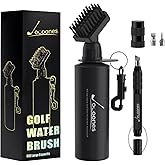 Joooones Golf Club Cleaning Kit Durable Golf Water Brush Sturdy Groove Sharpener with 3 Replaceable Heads Sharp Stainless Steel Blade for deep Cleaning Work on Most Wedges and Irons(Detachable Blade)