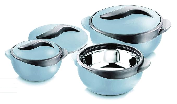 Pinnacle Parisa Matte Casserole Set of 3 (500ml + 1000ml + 1500ml) Stainless Steel 304 Inner