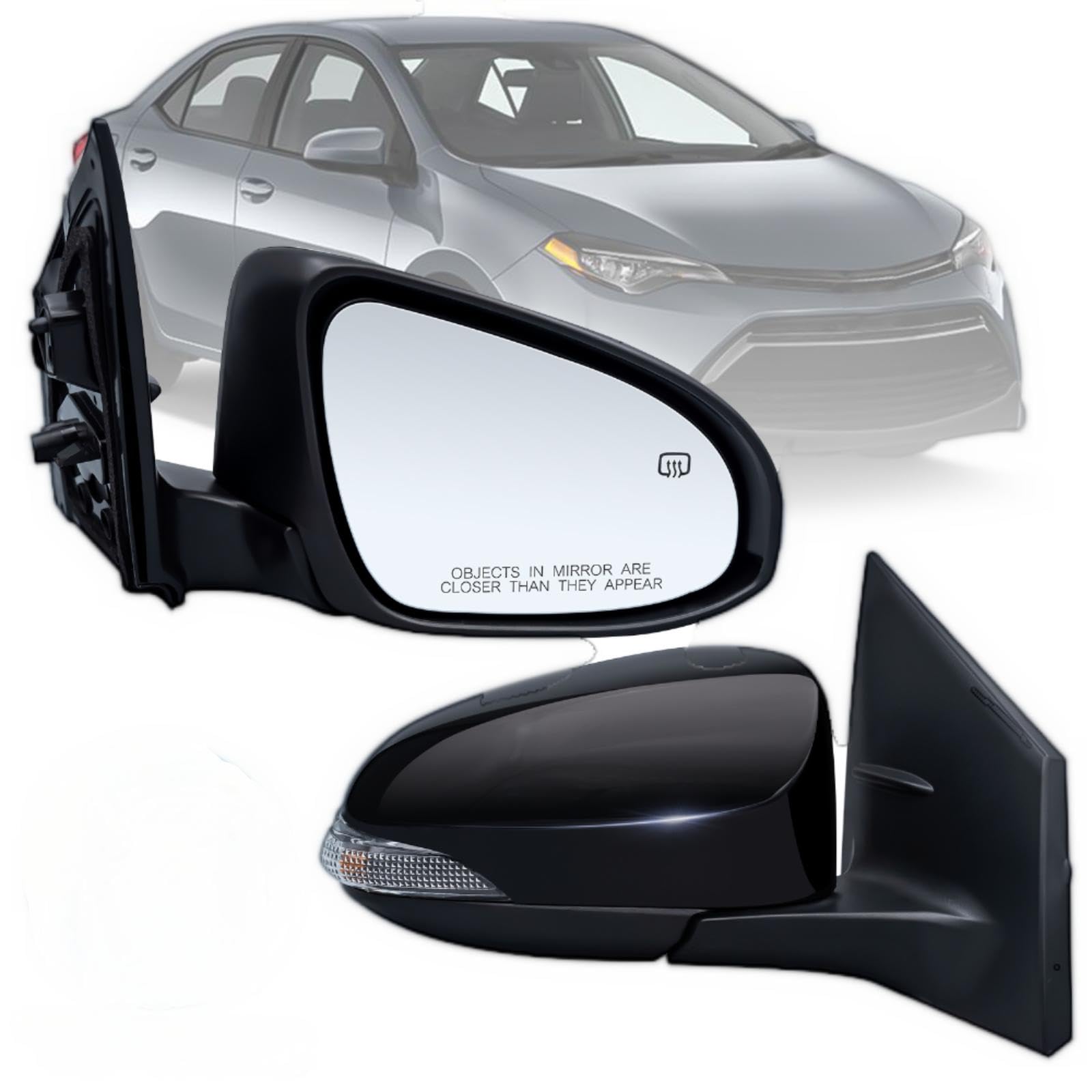 Photo 1 of Right Passenger Side Mirror Compatible With Toyota Corolla 2014-2018 With Heated Turn Signal Light 7-Pins Power Glass Rear View Mirror