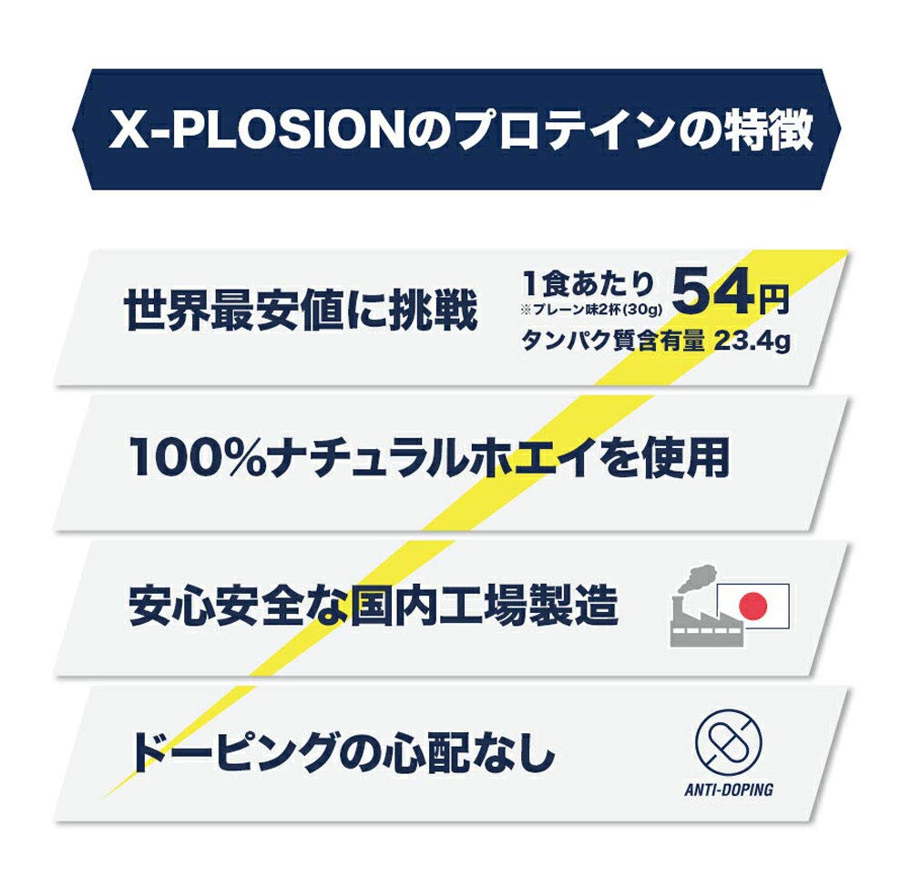 エクスプロージョン ホエイプロテイン 3約100食分 ミルクチョコレート味 国産