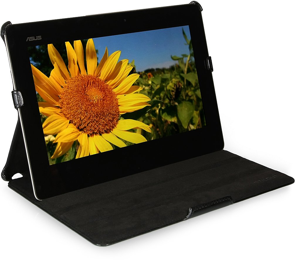 StilGut Ultra SlimCase Cover with Stand Function for Asus Transformer Pad TF700 TF700T Infintiy Black