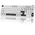 EPOMAKER X Aula F99 PRO Wireless Gaming Keyboard with 8000mAh Battery, Hot Swappable Creamy Keyboard, 2.4GHz/Type-C/BT5.0, NKRO, RGB Backlit for Win/Mac/Gaming (Black&Grey&White)