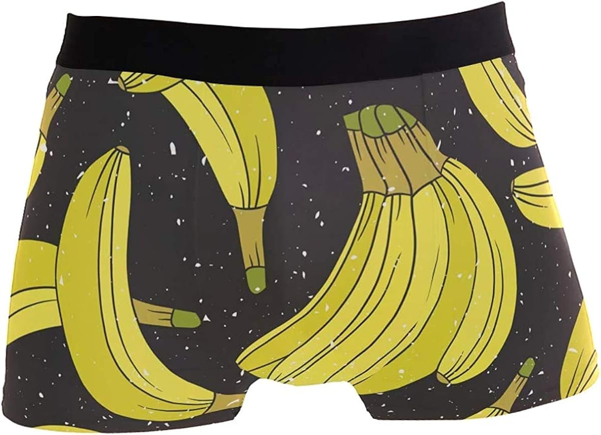 Banana Underwear Men Funny Cute Underwear for Men Soft Polyester
