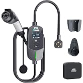 EVDANCE Level 2 EV Charger 24Amp 240V - NEMA 14-30P Charging Station, 25FT Cable for Home/Garage, J1772 Electric Vehicles &amp; Adjustable Current (10-24A) (for J1772(Non-Tesla Evs), NEMA 14-30 Plug)