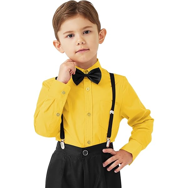 yellow shirt and tie