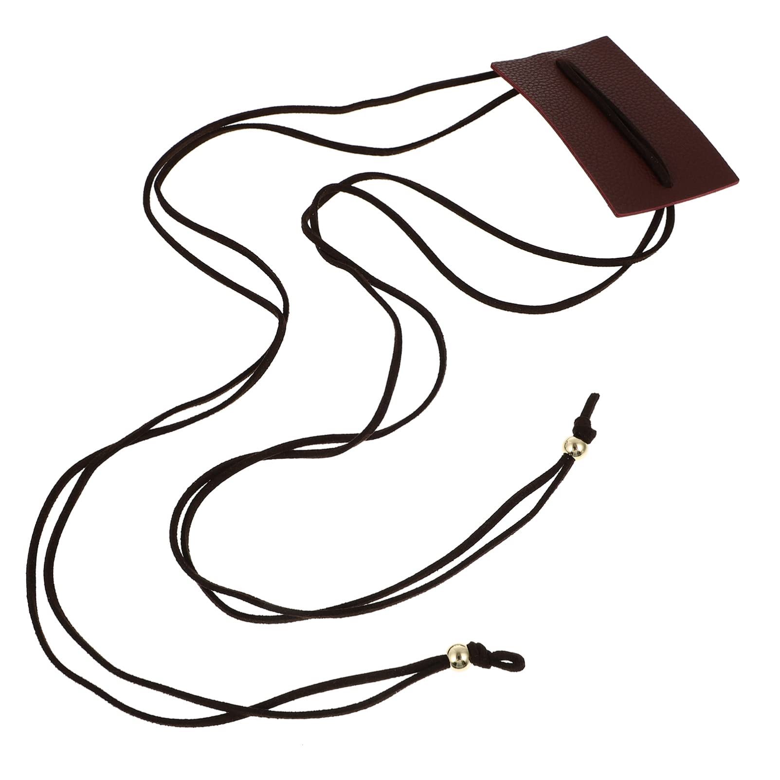Lurrose Scrunchie Holder Leather Ponytail Holder Leather Hair Ties Ponytail Braid Holder Hair Accessories Handmade Claret Womens Hair Accessories