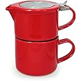 FORLIFE Tea For One Set 400 Ml Mit Teesieb - Rot
