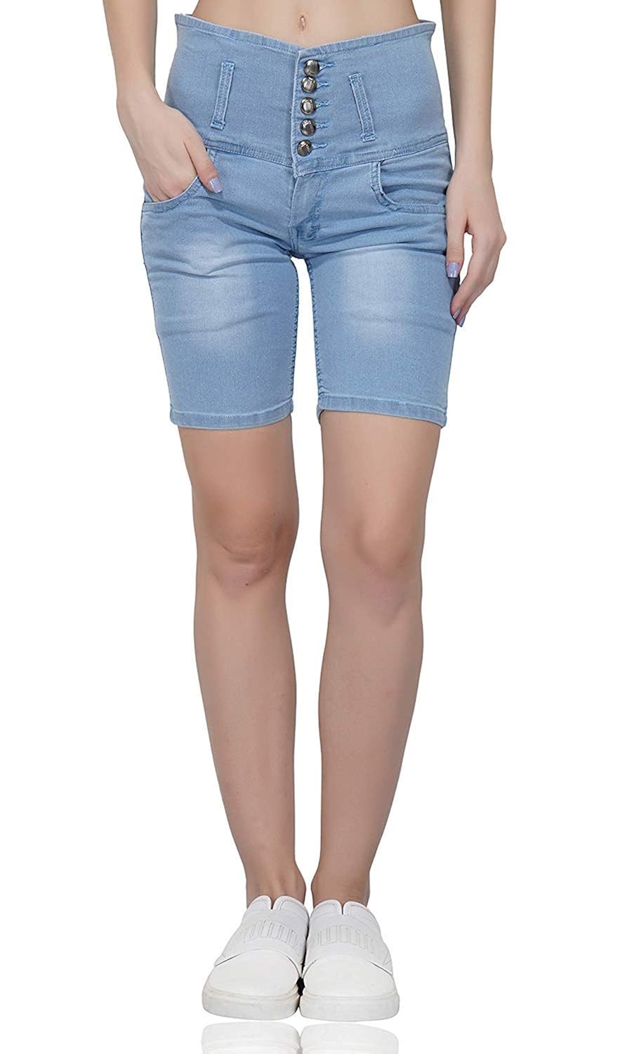 black denim shorts girls