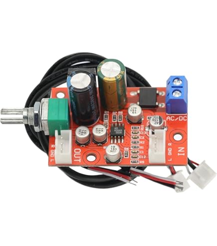 GAQQEE DC 5-15V AD828 Placa Amplificadora De Potência Estéreo Pré