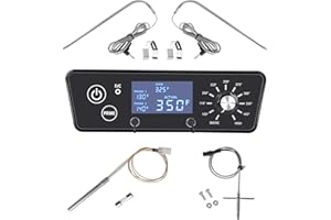 UNIDANHO Control Board for Pit Boss Pellet Grill 5 Series Vertical Smokers Digital Thermostat Controller Panel Replacement Parts w/Hot Rod Ignitor RTD Temperature Sensor Meat Probes Clips BBQ Accessories