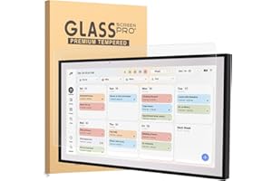 UUONDO Tempered Glass Screen Protector for 15.6" Skylight Digital Calendar, Digital Picture Frame 15.6 Inch,Ultra Clear, 9H, 