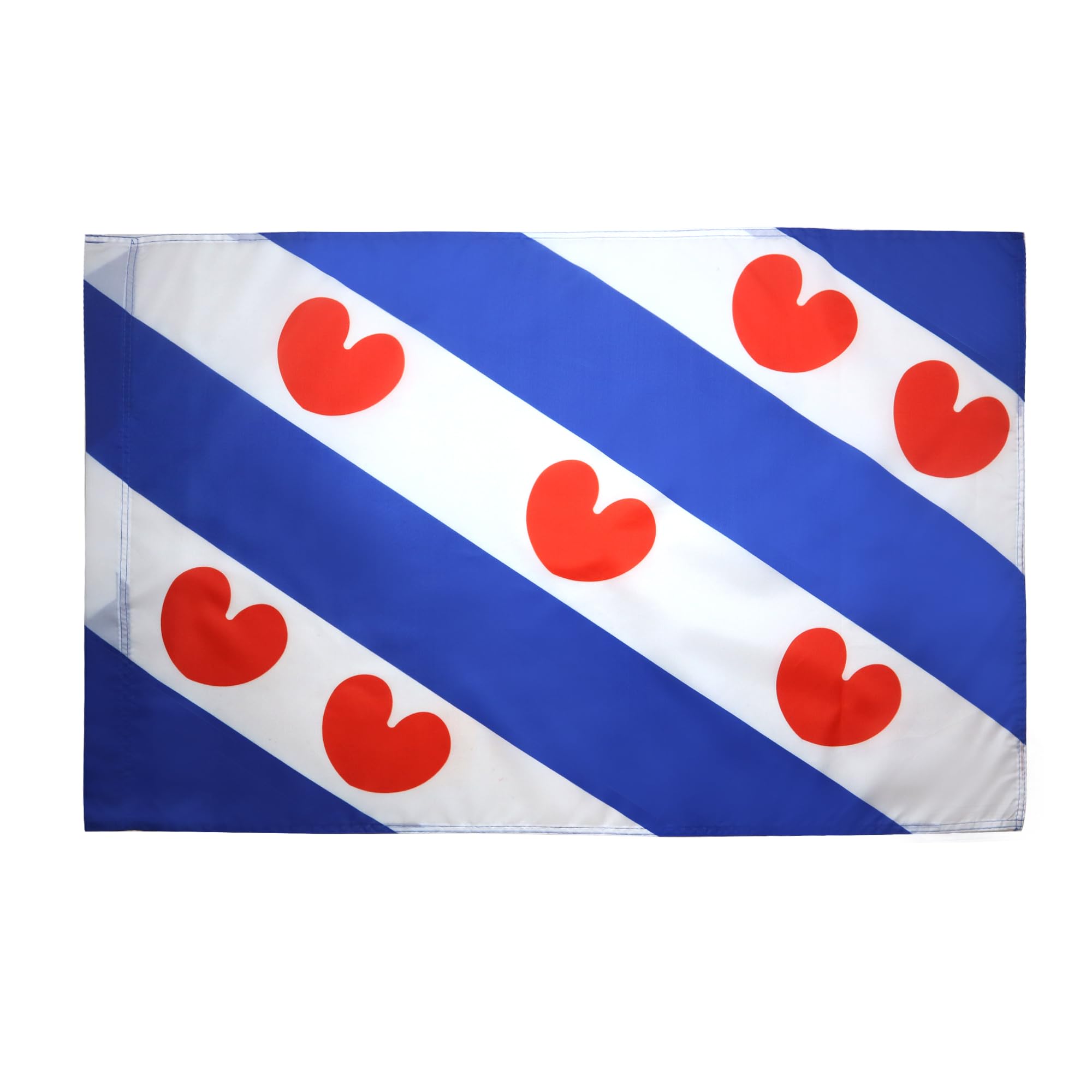 AZ FLAG - Province of Fryslân Flag - 3x5 Ft - Friesland Banner with Sleeve - 100% Polyester - Fade Resistant - Vivid Colors - 3' x 5' Feet - 150x90 Cm